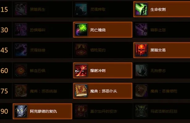 WOW术士召唤宠物技能详解及1-20级技能列表