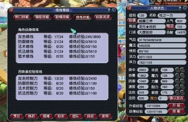 梦幻西游大唐职业攻略：加点、装备选择与修炼技巧
