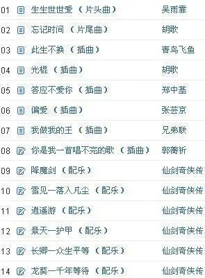 仙剑中最火的十首歌-仙剑经典歌曲盘点