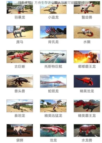 方舟手游十大稀有坐骑